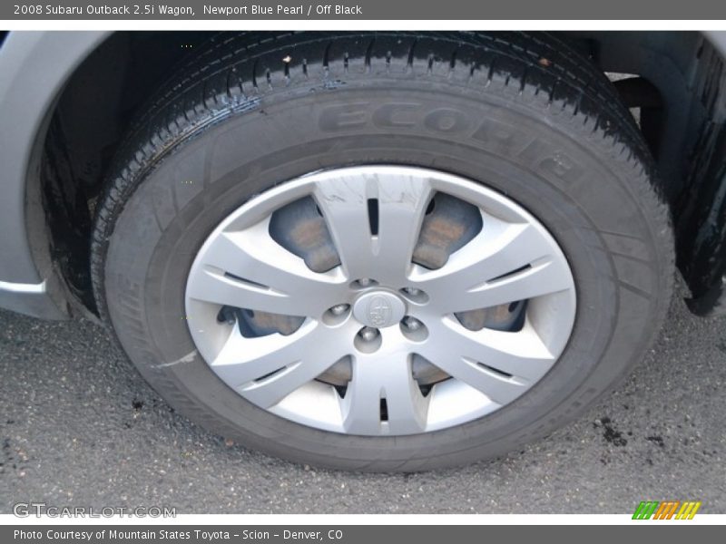 Newport Blue Pearl / Off Black 2008 Subaru Outback 2.5i Wagon