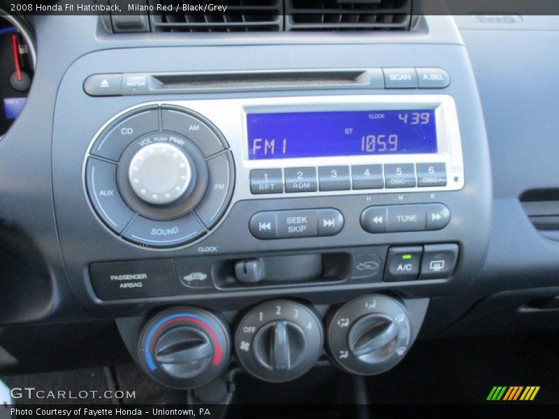 Milano Red / Black/Grey 2008 Honda Fit Hatchback