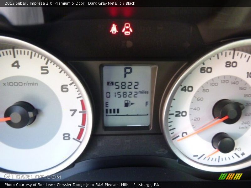 Dark Gray Metallic / Black 2013 Subaru Impreza 2.0i Premium 5 Door