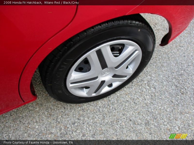 Milano Red / Black/Grey 2008 Honda Fit Hatchback