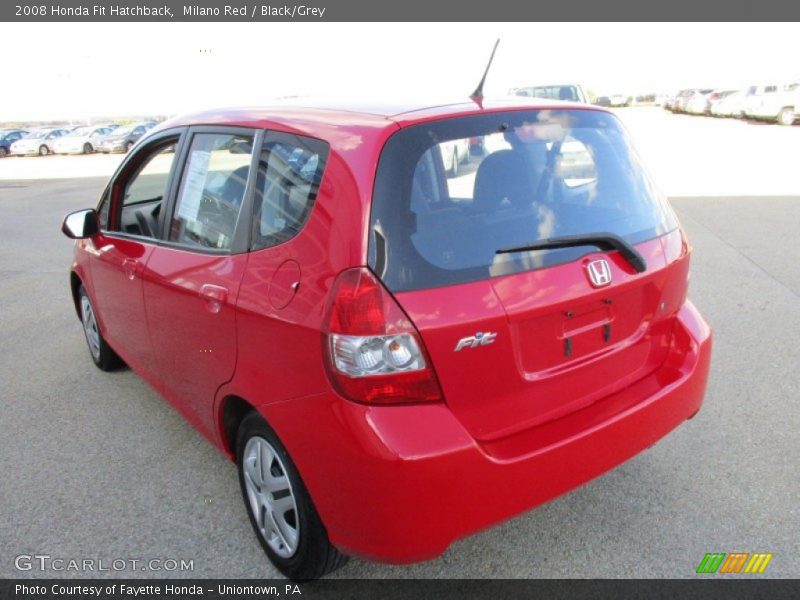 Milano Red / Black/Grey 2008 Honda Fit Hatchback