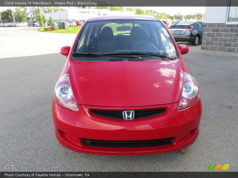 Milano Red / Black/Grey 2008 Honda Fit Hatchback