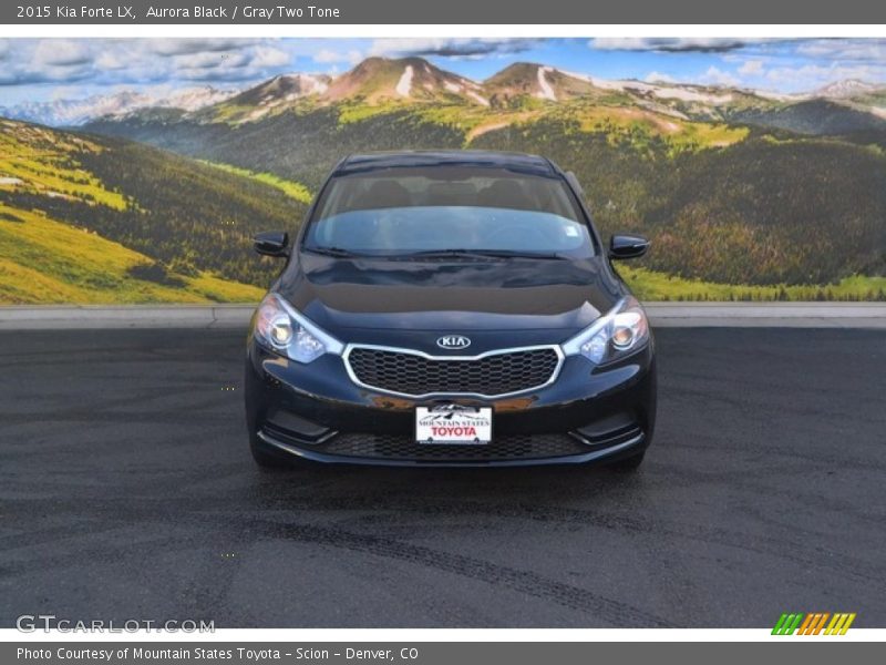 Aurora Black / Gray Two Tone 2015 Kia Forte LX