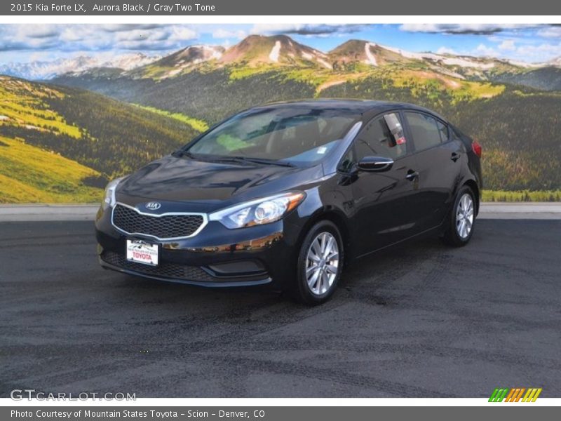 Aurora Black / Gray Two Tone 2015 Kia Forte LX
