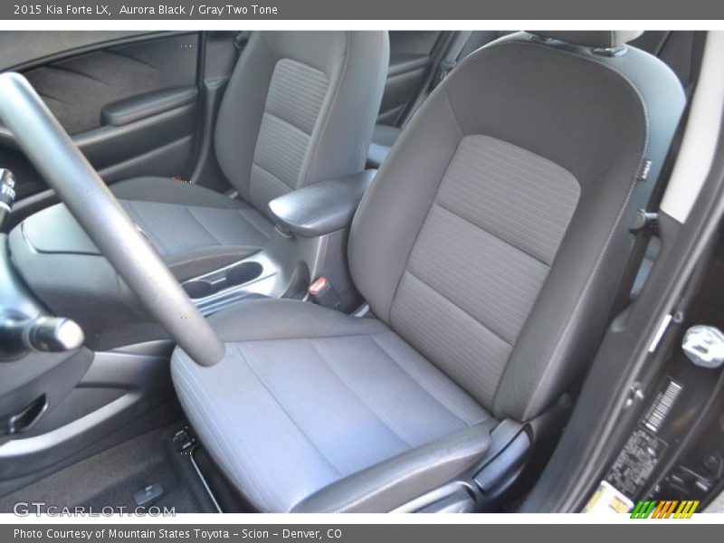 Aurora Black / Gray Two Tone 2015 Kia Forte LX