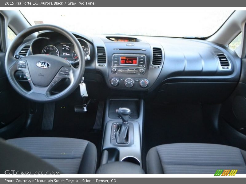 Aurora Black / Gray Two Tone 2015 Kia Forte LX