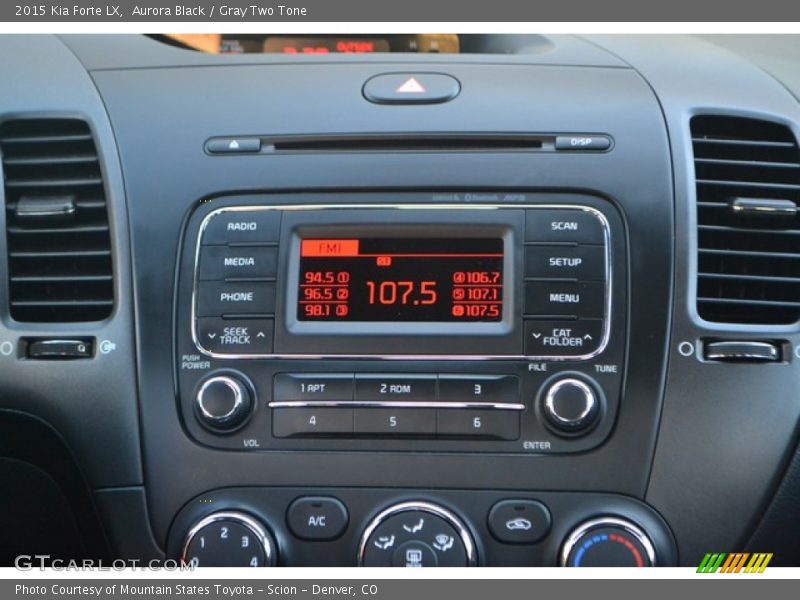 Aurora Black / Gray Two Tone 2015 Kia Forte LX