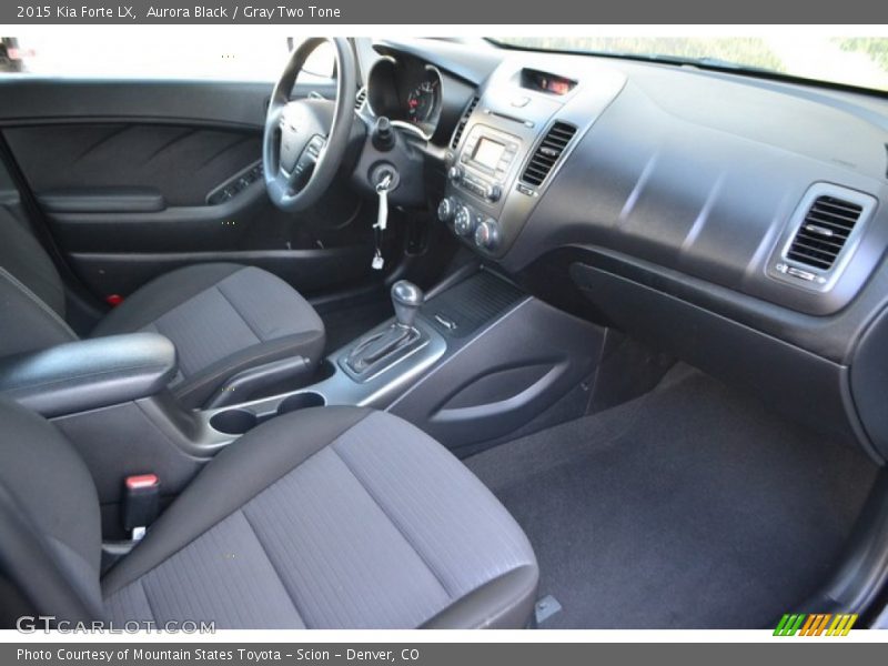 Aurora Black / Gray Two Tone 2015 Kia Forte LX