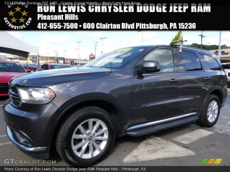Granite Crystal Metallic / Black/Light Frost Beige 2014 Dodge Durango SXT AWD