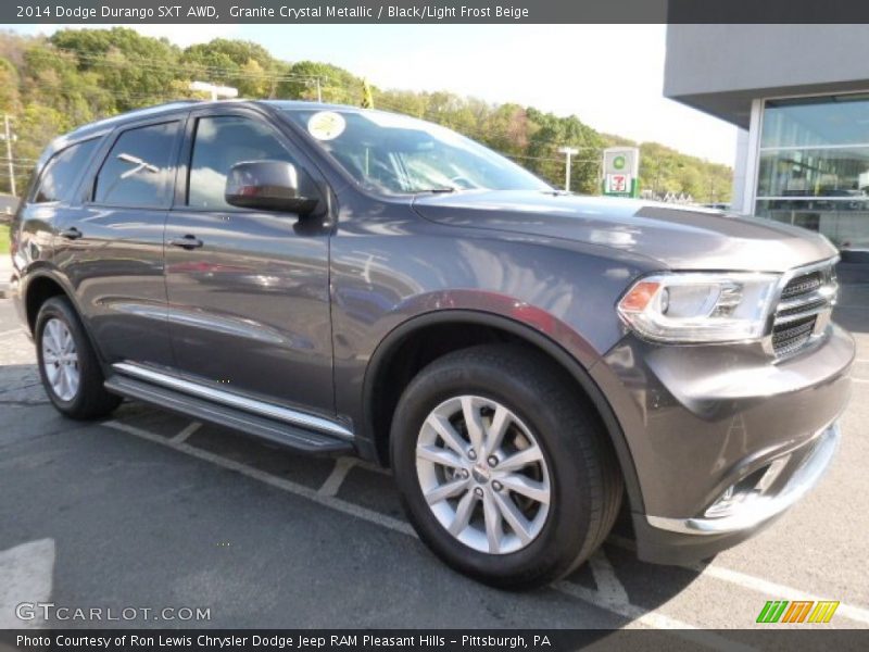 Granite Crystal Metallic / Black/Light Frost Beige 2014 Dodge Durango SXT AWD
