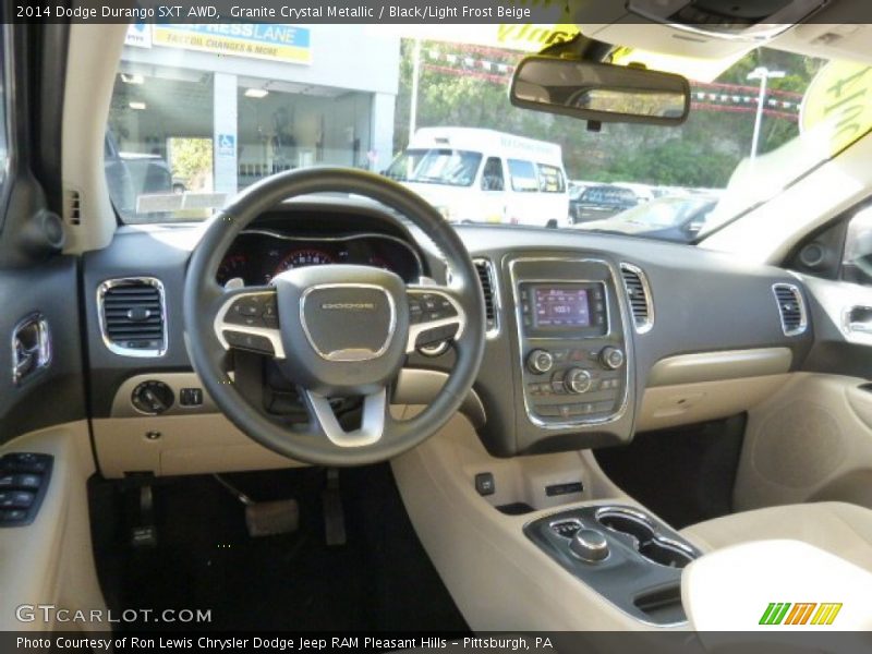 Granite Crystal Metallic / Black/Light Frost Beige 2014 Dodge Durango SXT AWD