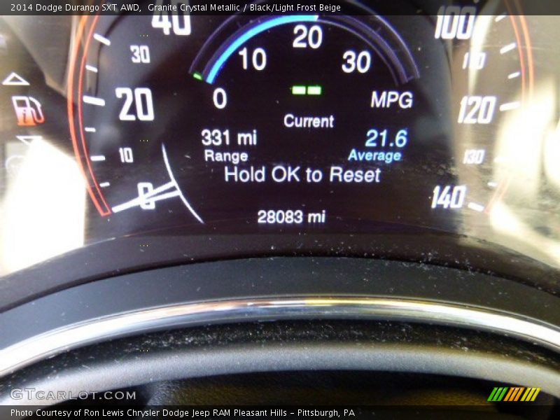 Granite Crystal Metallic / Black/Light Frost Beige 2014 Dodge Durango SXT AWD