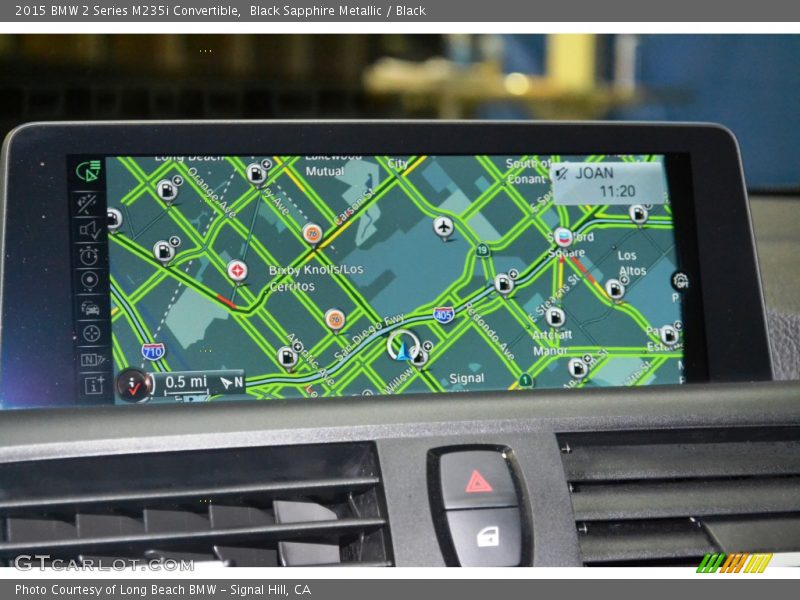 Navigation of 2015 2 Series M235i Convertible