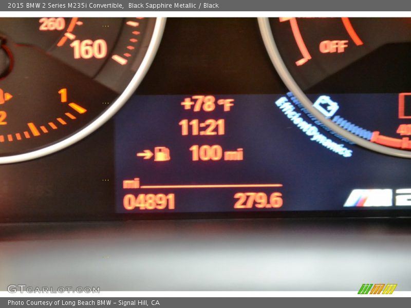 Black Sapphire Metallic / Black 2015 BMW 2 Series M235i Convertible