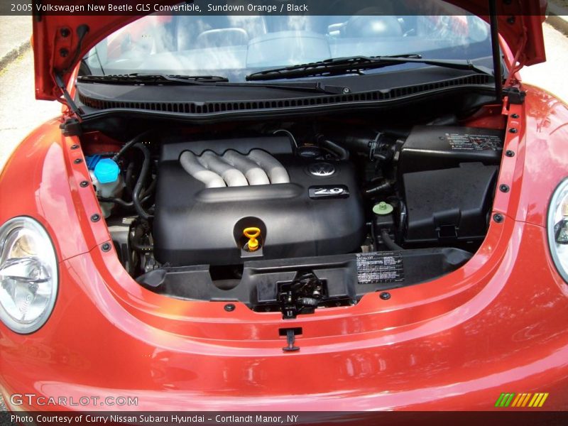 Sundown Orange / Black 2005 Volkswagen New Beetle GLS Convertible