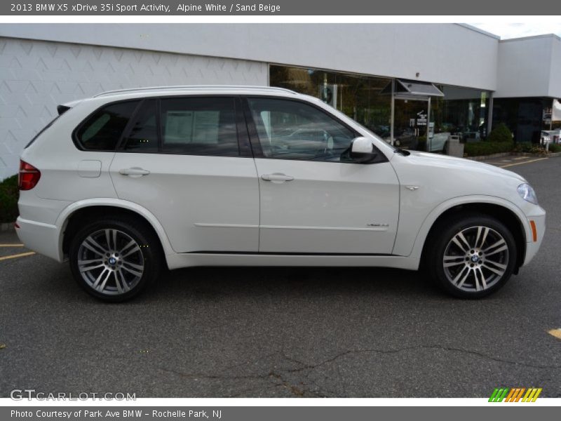 Alpine White / Sand Beige 2013 BMW X5 xDrive 35i Sport Activity