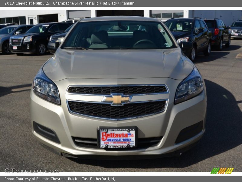 Champagne Silver Metallic / Jet Black/Titanium 2013 Chevrolet Malibu LS