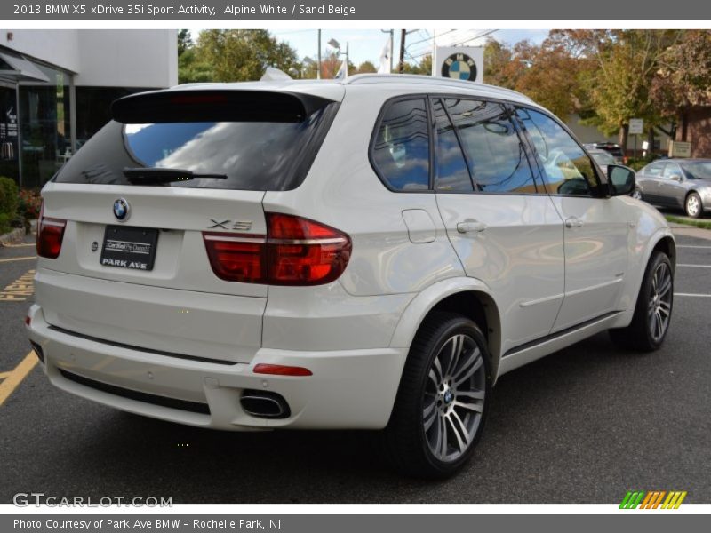 Alpine White / Sand Beige 2013 BMW X5 xDrive 35i Sport Activity