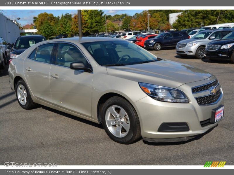 Champagne Silver Metallic / Jet Black/Titanium 2013 Chevrolet Malibu LS