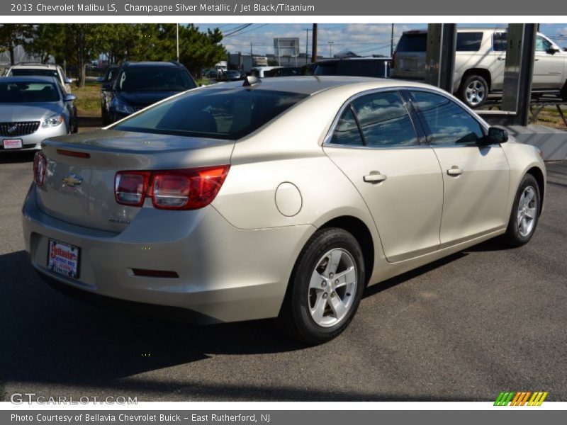 Champagne Silver Metallic / Jet Black/Titanium 2013 Chevrolet Malibu LS
