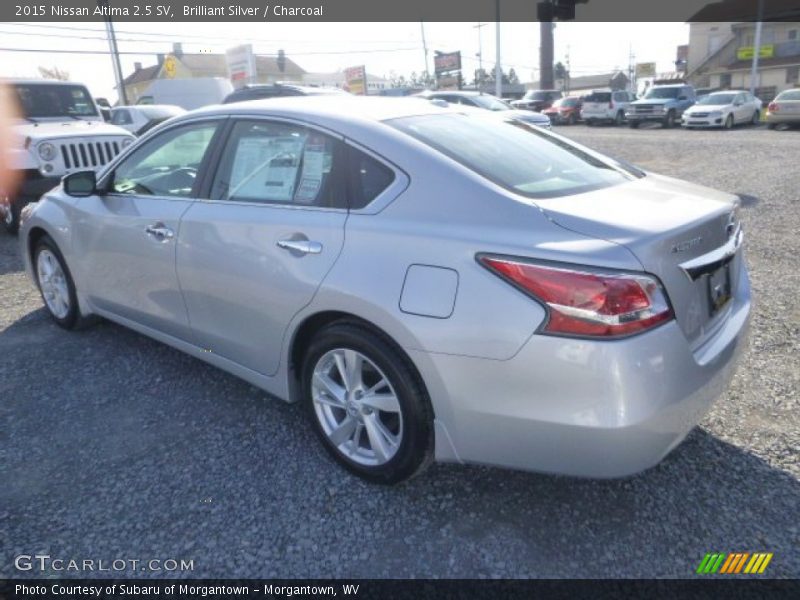 Brilliant Silver / Charcoal 2015 Nissan Altima 2.5 SV
