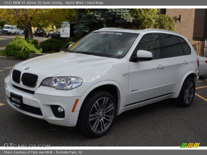 Alpine White / Sand Beige 2013 BMW X5 xDrive 35i Sport Activity