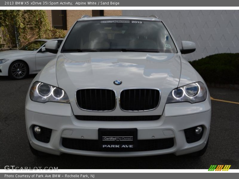 Alpine White / Sand Beige 2013 BMW X5 xDrive 35i Sport Activity