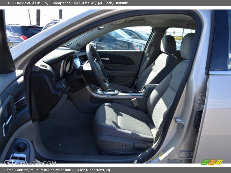 Champagne Silver Metallic / Jet Black/Titanium 2013 Chevrolet Malibu LS