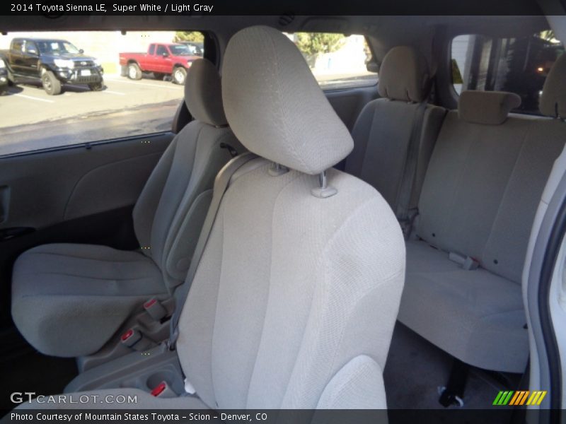 Super White / Light Gray 2014 Toyota Sienna LE
