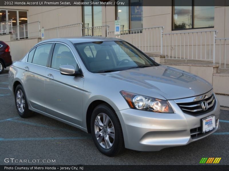 Alabaster Silver Metallic / Gray 2012 Honda Accord LX Premium Sedan