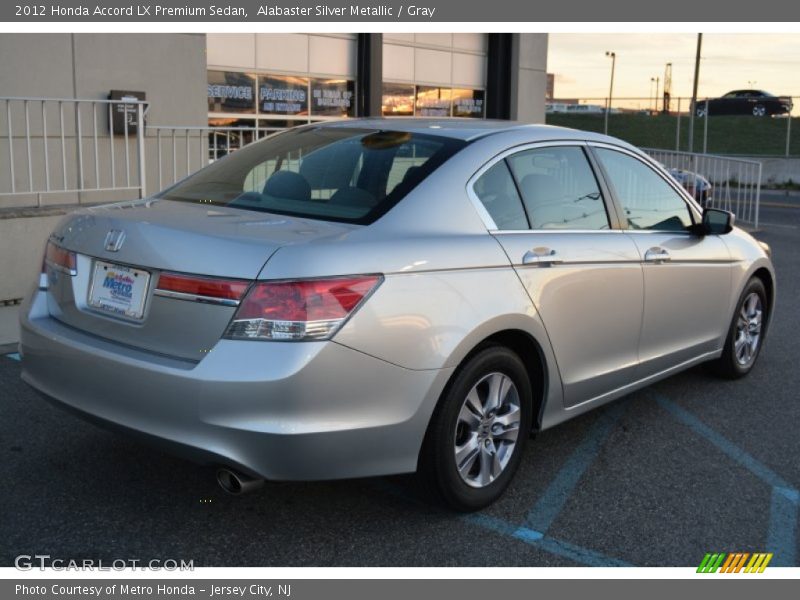 Alabaster Silver Metallic / Gray 2012 Honda Accord LX Premium Sedan
