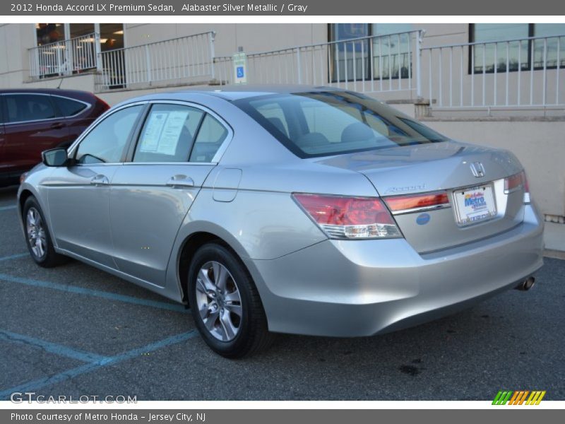 Alabaster Silver Metallic / Gray 2012 Honda Accord LX Premium Sedan