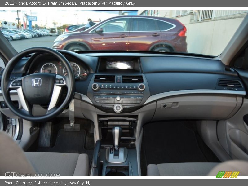 Alabaster Silver Metallic / Gray 2012 Honda Accord LX Premium Sedan