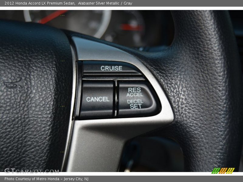 Alabaster Silver Metallic / Gray 2012 Honda Accord LX Premium Sedan