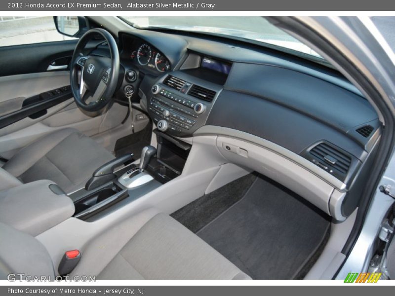 Alabaster Silver Metallic / Gray 2012 Honda Accord LX Premium Sedan
