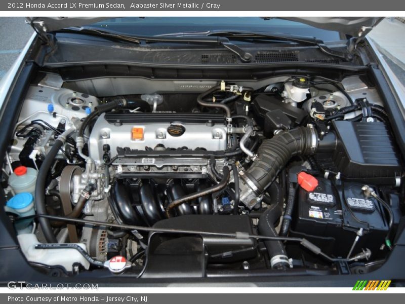 Alabaster Silver Metallic / Gray 2012 Honda Accord LX Premium Sedan