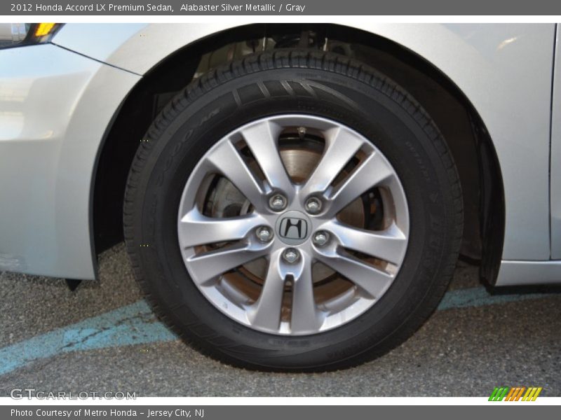 Alabaster Silver Metallic / Gray 2012 Honda Accord LX Premium Sedan
