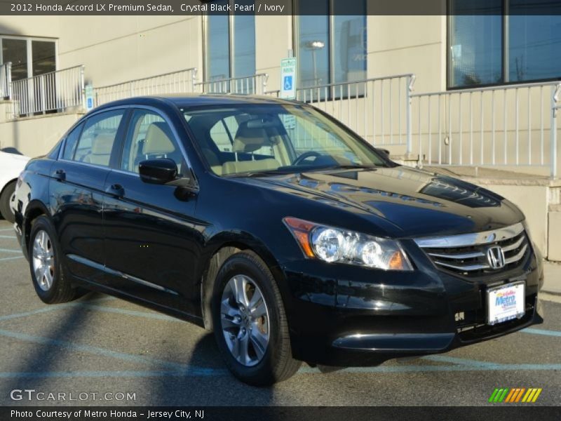 Crystal Black Pearl / Ivory 2012 Honda Accord LX Premium Sedan