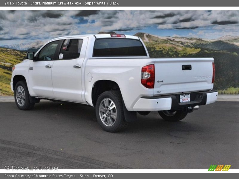 Super White / Black 2016 Toyota Tundra Platinum CrewMax 4x4