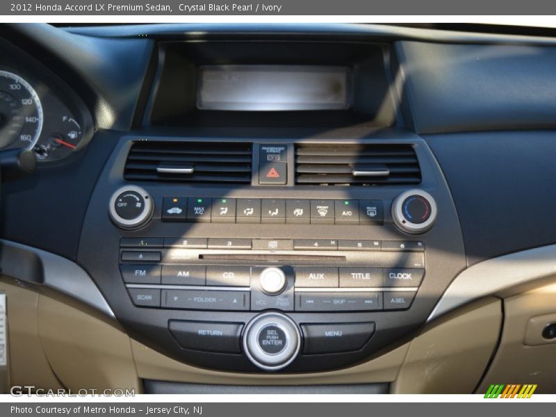 Crystal Black Pearl / Ivory 2012 Honda Accord LX Premium Sedan