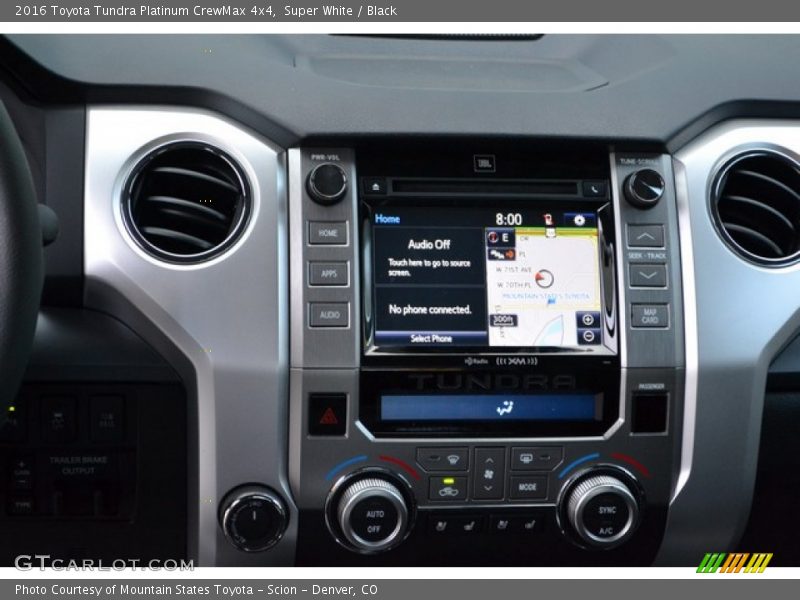 Super White / Black 2016 Toyota Tundra Platinum CrewMax 4x4