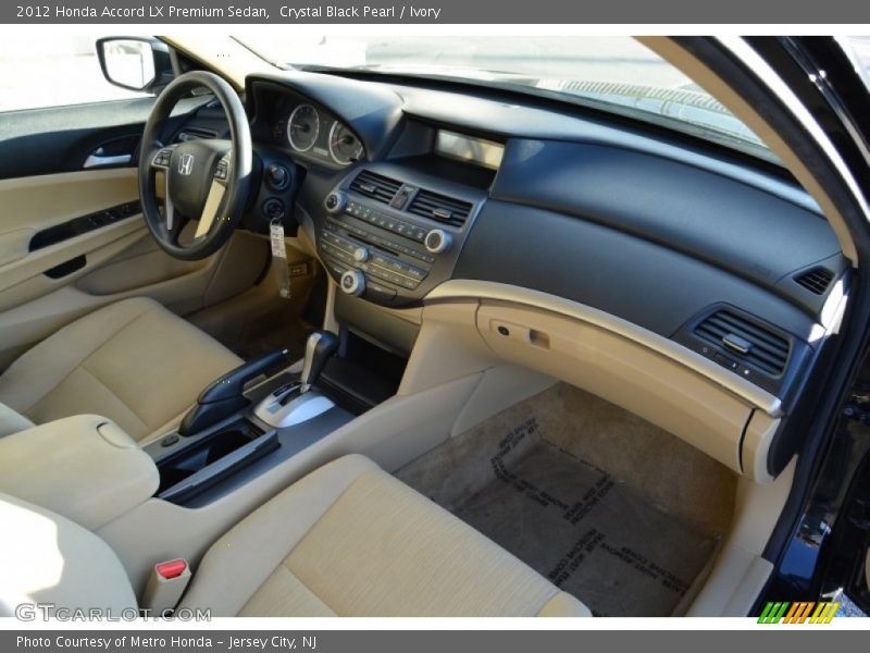 Crystal Black Pearl / Ivory 2012 Honda Accord LX Premium Sedan