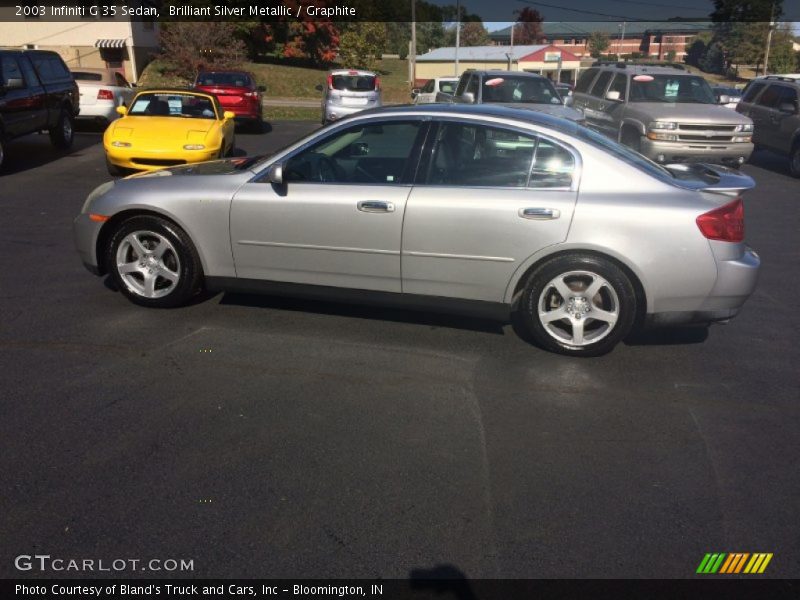 Brilliant Silver Metallic / Graphite 2003 Infiniti G 35 Sedan