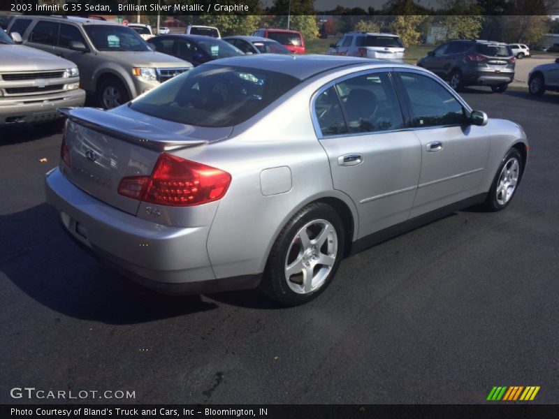 Brilliant Silver Metallic / Graphite 2003 Infiniti G 35 Sedan