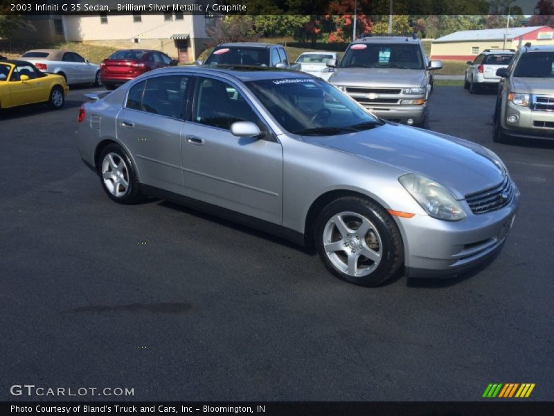 Brilliant Silver Metallic / Graphite 2003 Infiniti G 35 Sedan