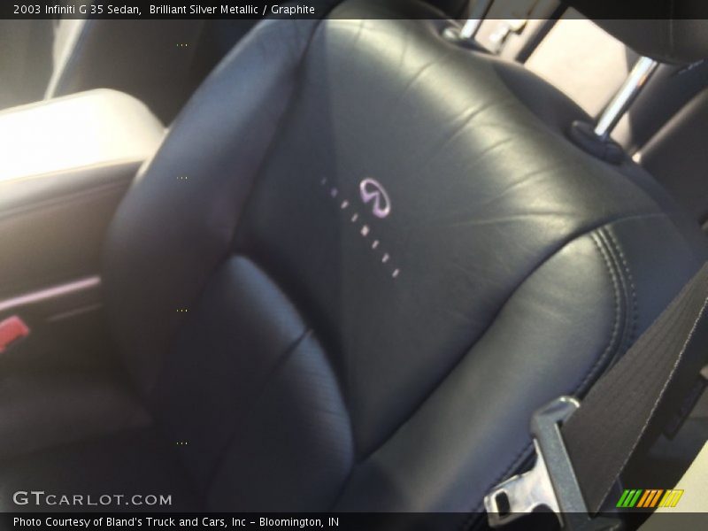 Brilliant Silver Metallic / Graphite 2003 Infiniti G 35 Sedan