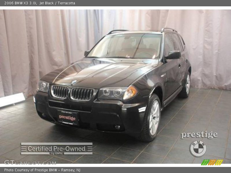 Jet Black / Terracotta 2006 BMW X3 3.0i