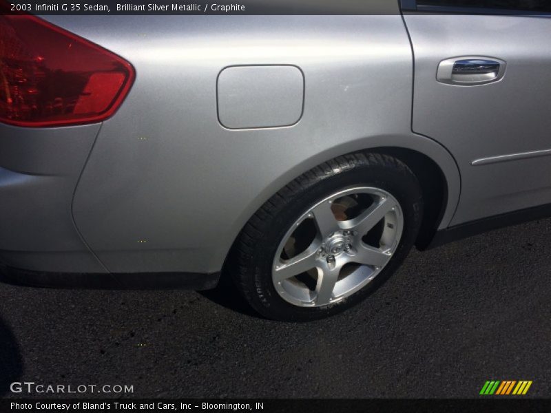 Brilliant Silver Metallic / Graphite 2003 Infiniti G 35 Sedan