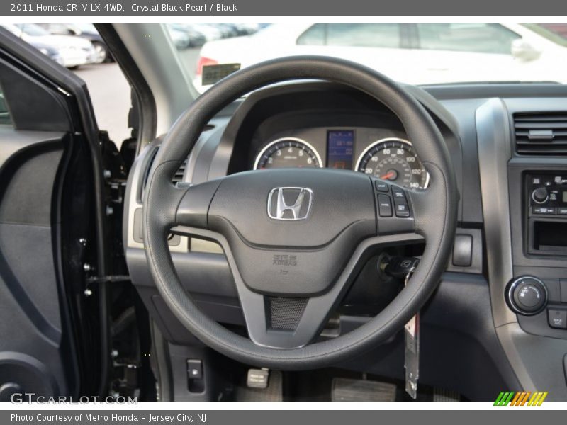 Crystal Black Pearl / Black 2011 Honda CR-V LX 4WD