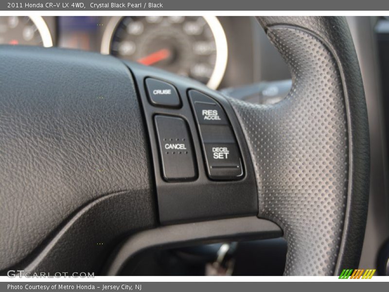 Crystal Black Pearl / Black 2011 Honda CR-V LX 4WD